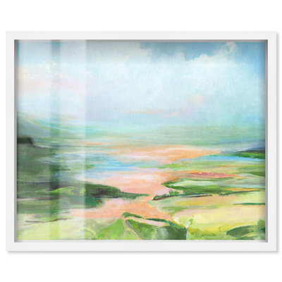 «Enjoy the Nature Shadowbox Print Colorful Landscape» par Art Remedy