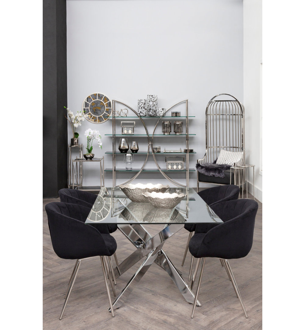 Allure Rectangular Intersected Base Dining Table