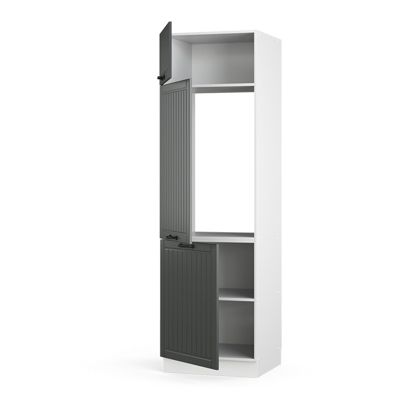 Bernardini 18 + front country house anthracite (83), white/Light Grey
