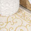 Tapis d'intérieur / extérieur crème / jaune Debbe-1208933811