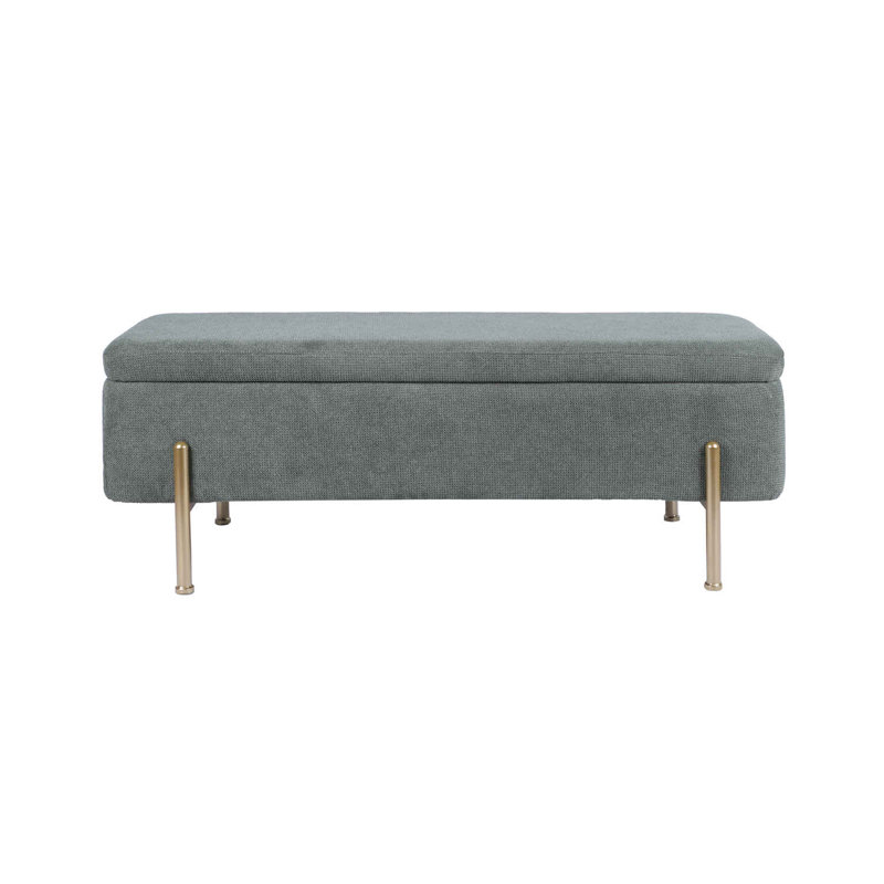 Banc de rangement rembourré avec siège rembourré