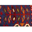 Tapis campagnard fait à la main de style tribal 3 pi 4 po x 4 pi 9 pi