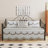 4 Piece Carnation Floral Embroidery Daybed Cover Set-122268718