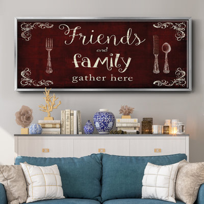 Friends and Family - toile encadrée