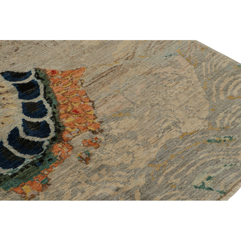 One-of-a-Kind Rectangle 6'2" X 9'5" Hand Knotted Area Rug