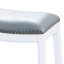 Tabouret de bar 30 po, blanc avec cuir noir, fabriqué pour une utilisation à long terme dans la cuisine et dans les décors-1470064415-1470064414