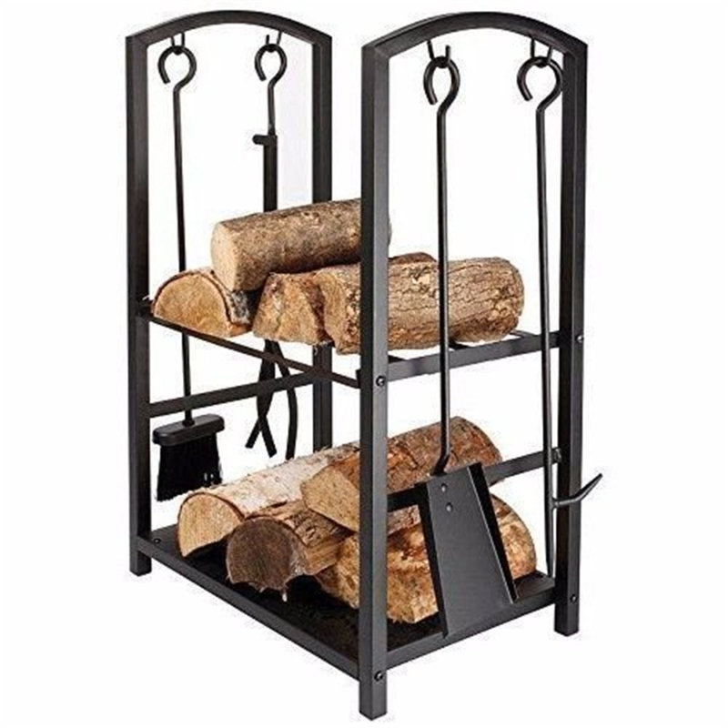 35.5cm W Metal Log Rack