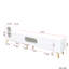 Console média 80-89 pouces extensible - Blanc, peu encombrant, grande armoire de rangement pour la chambre à coucher-1241175006