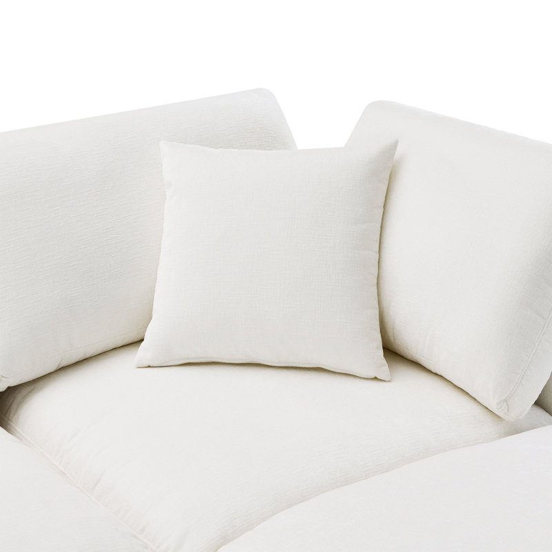 Canapé modulaire confortable en tissu