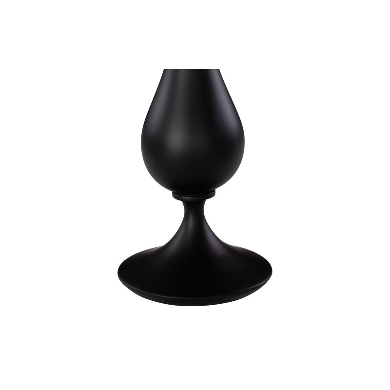 Vase Bella Bloom, étroit, noir mat, Laque matte
