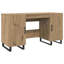 Desk With Shelf 140 X 50 X 75 Cm Engineered Wood-268791325