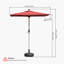 Parasol de marché rectangulaire avec mât central-683066132