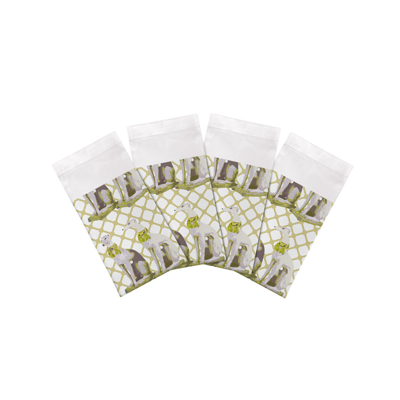 Regal Hound Cotton Sateen Dinner Napkins, Gold