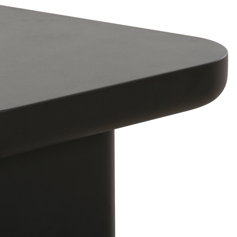 Rundle Black Small Coffee Table, 11.8" H x 20.5" L x 31.5" W