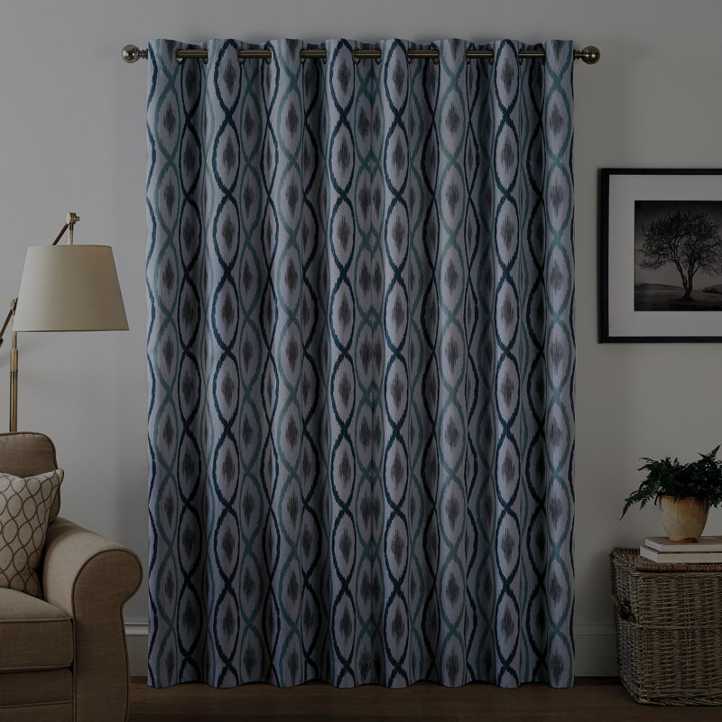 Elija Blackout Curtain Single Panel, Blush, 50" W x 84" L