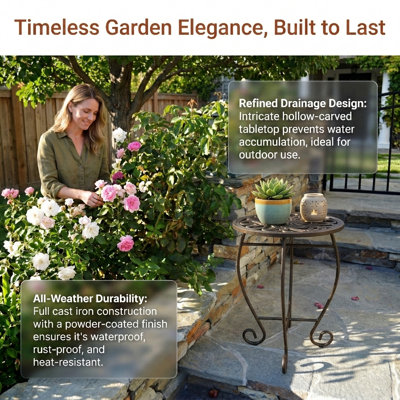Harjo Metal Weather Resistant Plant Stand