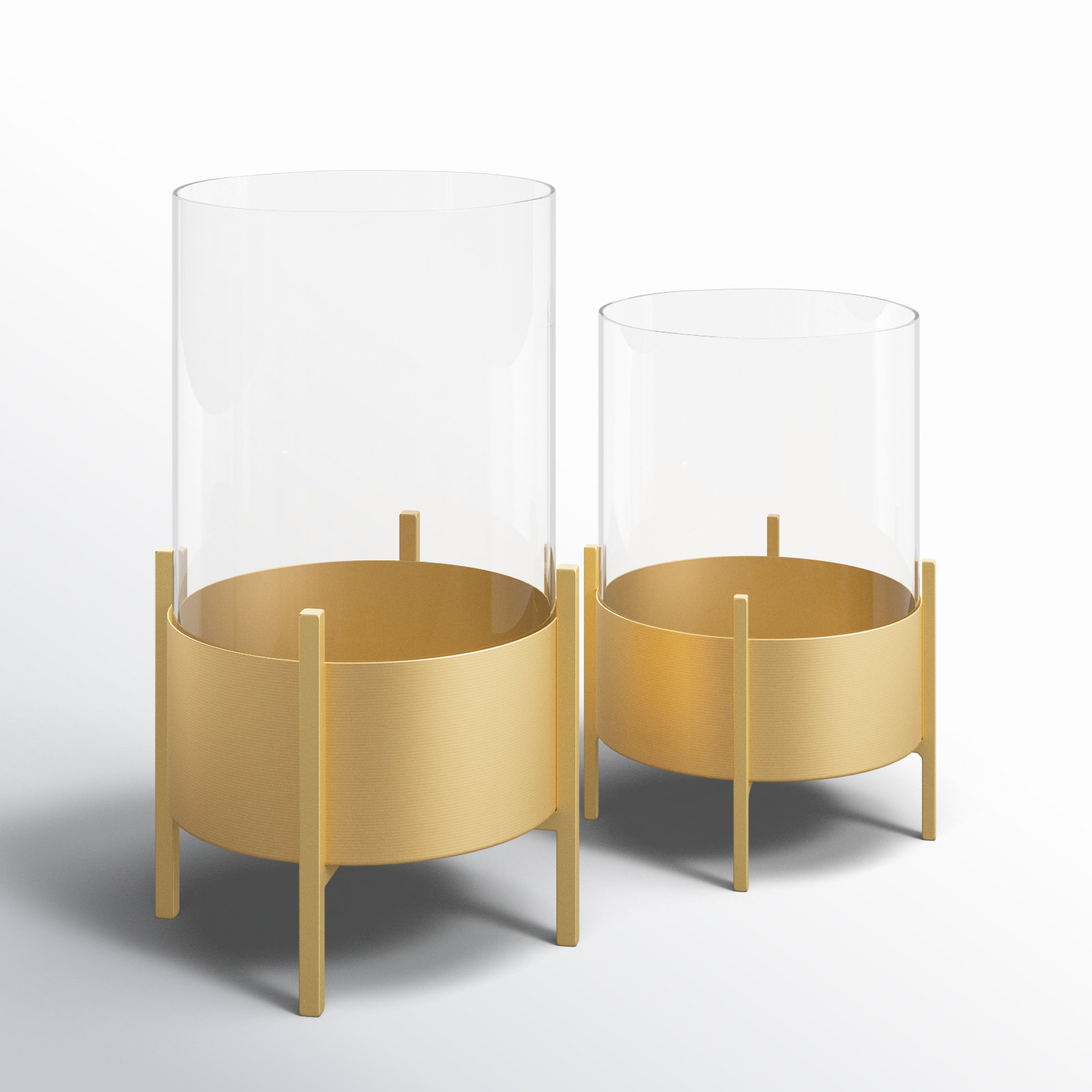 Osiris 2-Piece Metal Hurricane Set, Gold