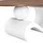 Table basse gigogne ovale blanche et ronde de 47,24 po