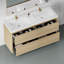 Meuble-lavabo autoportant 60 po avec lavabo double 60 po