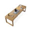 Bureau rectangulaire en bois massif brun clair-310687712
