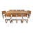Uvita 10 - Person Solid Wood Solid Wood Top Four Leg Dining Set-96319577