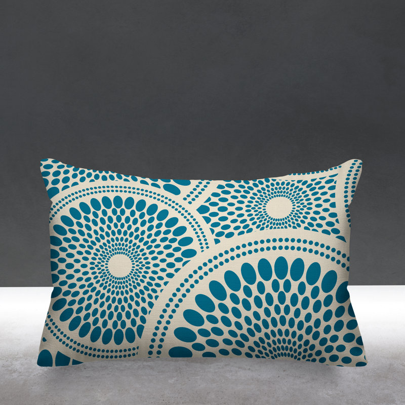 Penn Outdoor Reversible Throw Pillow, Turquoise