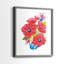 Impression encadrée Brilliant Poppies I-Premium - prêt à être accroché - aucun clou requis - aucun clou requis-878183137-878183139