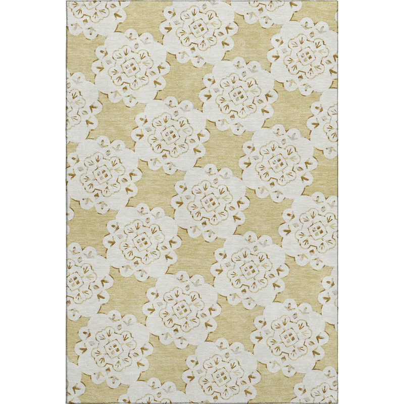 Tapis décontracté de qualité supérieure Mayfield, Blé, 3 pi x 5 pi