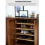 Range-chaussures multifonctionnel en bois de cerisier Nordic