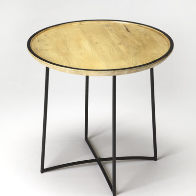 Barr Tray Top Cross Legs End Table