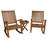 Farnam Teak 2 - Person Patio Conversation Set