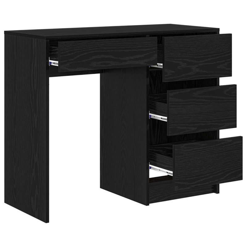 Writing Desk Engineered Wood Medium, Black Oak