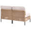Cassaundra 130cm Wide Straight Patio Sofa