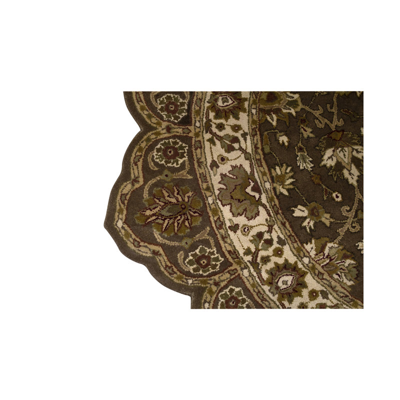 Hand-Knotted High-Quality Brown Area Rug