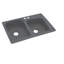 Évier de cuisine à double cuve à montage double L 33 po x l 22 po-38293750-38293756