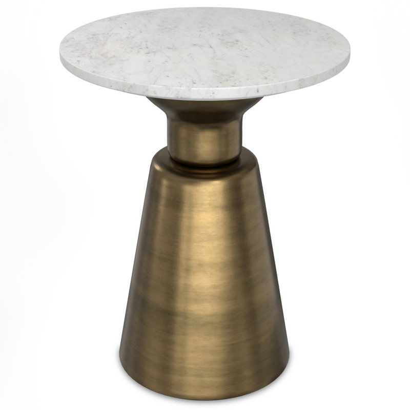 Table de bout ronde avec rangement 20 po