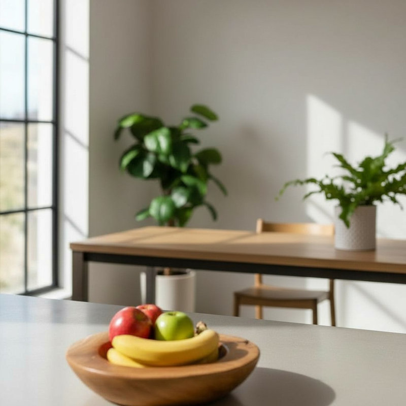 Union Rustic Mancheer Teak Fruit Bowl