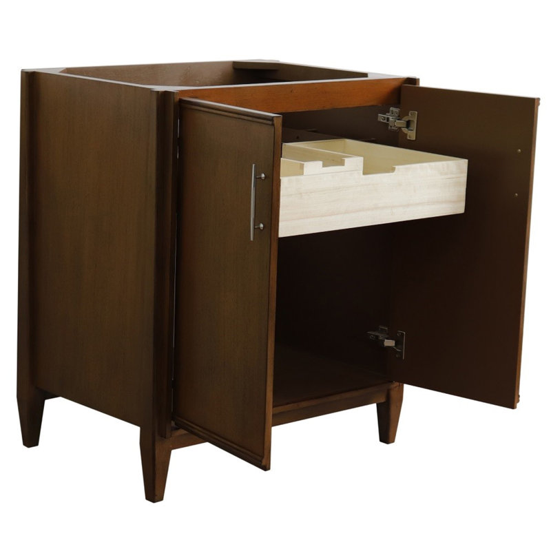 Karana 30'' Single Bathroom Vanity Base Only in Walnut