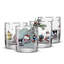 Ensemble de 4 verres courts Hello Kitty and Friends Winter Wonderland