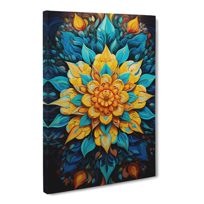 Mandala Hard Edge Painting - Print
