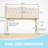 Linen Tufted Upholstered Headboard, Solid Wood Frame with Adjustable Height 34" to 43" – Modern Button Tufting Design for Bedroom-33810455-33810451