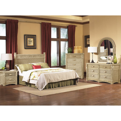 Woodlake Wicker / Rattan Piece Bedroom Set