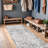Washable Rugs - Vintage Kitchen Rug Stain Resistant Rugs for Living Room Bedroom Laundry Room Mat Distressed Hallway Floor Carpet (Brown/Blue)-199361930