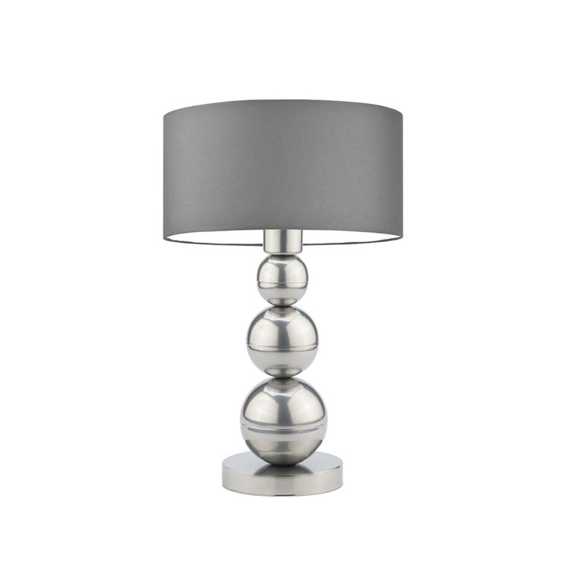 Henrika Metal Desk Lamp, Silver, Grey