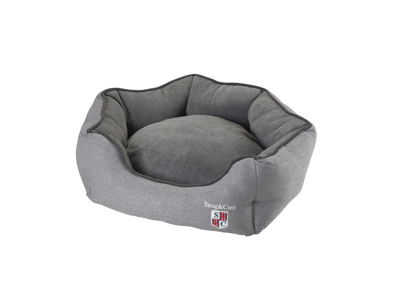 Bolster Pet Bed, 21cm H x 63cm W x 56cm D