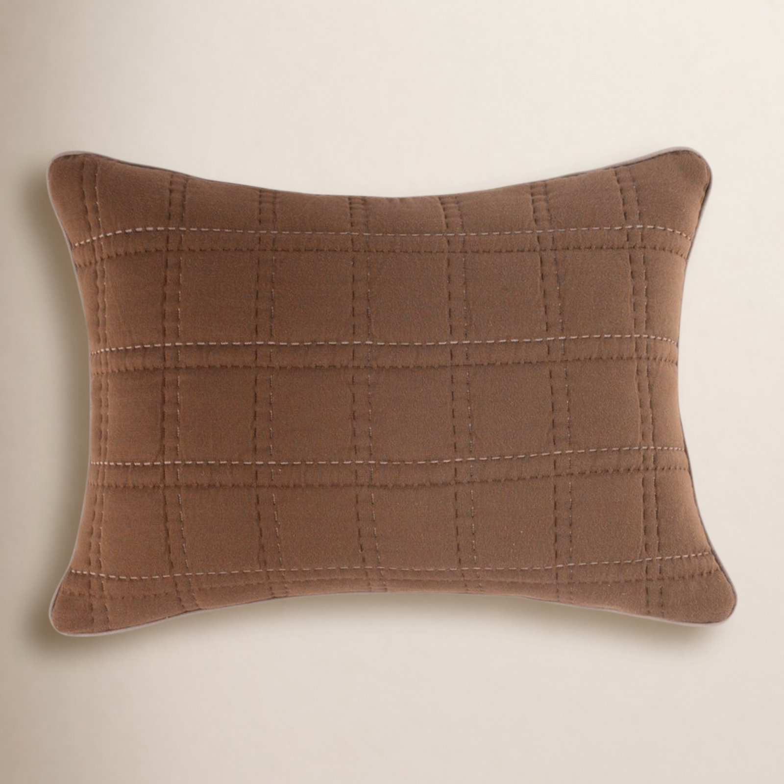 Gana Cotton Shams, Standard/Twin, Saddle