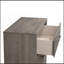 Commode de rangement contemporaine 1 tiroir 4 poignées en métal avec finition chêne gris