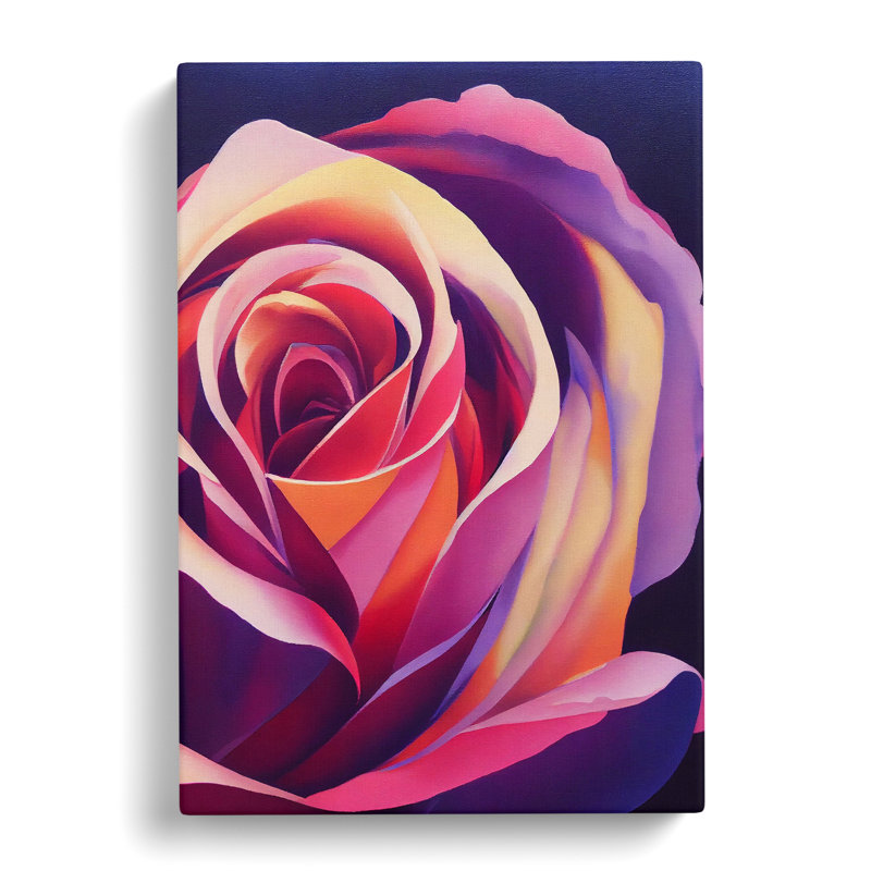 Unique Rose Flower Vol.3 - Wrapped Canvas, 50cm H x 35cm W x 3cm D