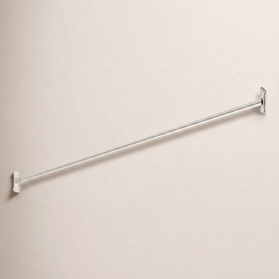 60" Brass Straight Shower Curtain Rod