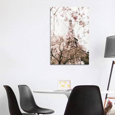 Paris in Bloom 1 Piece Wrapped Canvas Wall Art